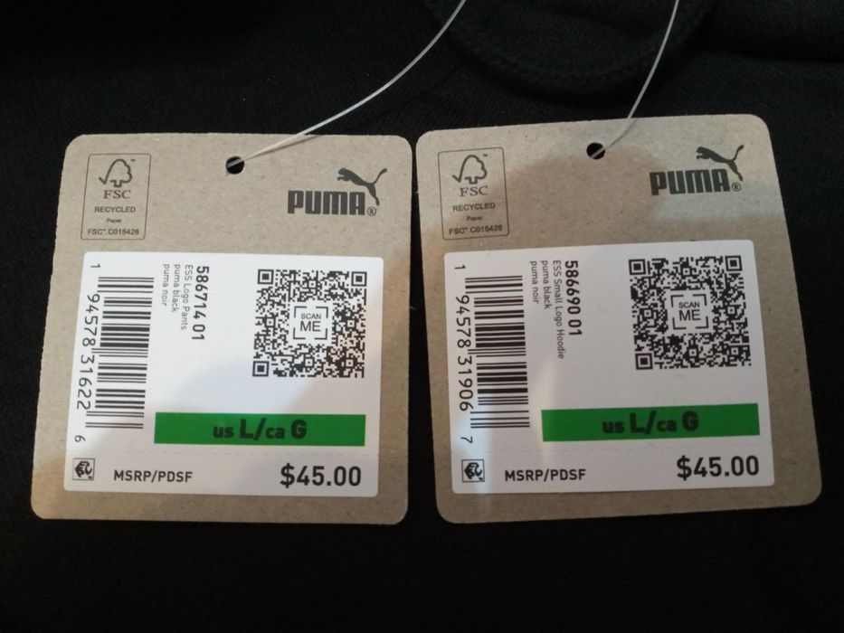 Оригінал 100% Спортивний костюм на флісі Puma Essentials Logo/ М/