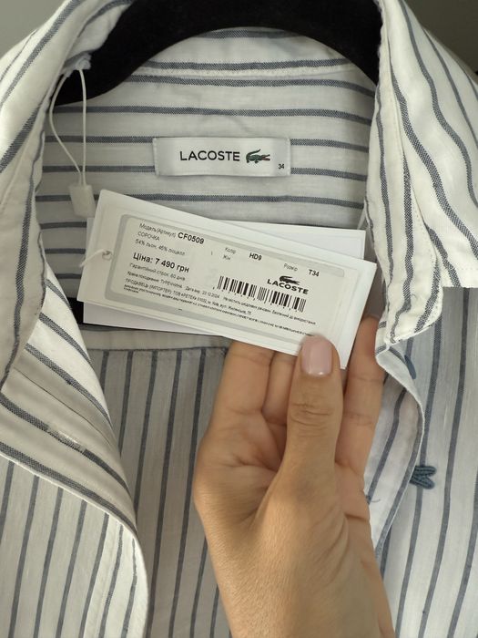 Сорочка lacoste 34р