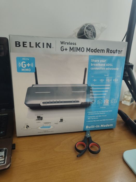Router Modem Belkin Wireless G+ MIMO ADSL2+ | Pudełko