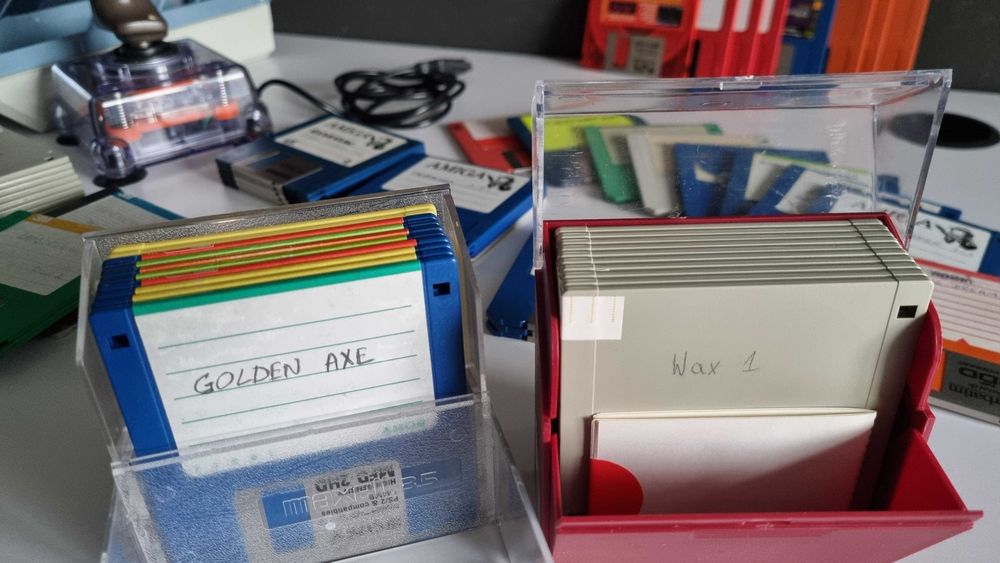 Joystick Top Star Amiga w zestawie z dyskietkami