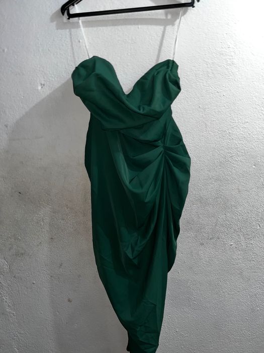 Vestido verde de cerimónia
