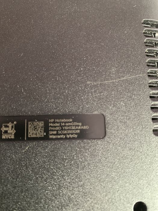 Нотбук H P 14 процесор intel.