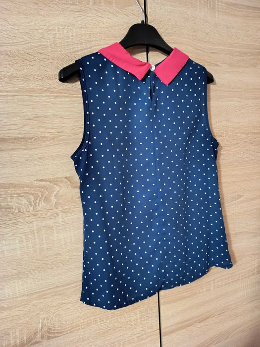 Bluzka damska bez rękawów elegancka - rozmiar 38/40