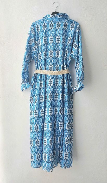 Nowa długa bawełniana sukienka Zara w rozmiarze XL
