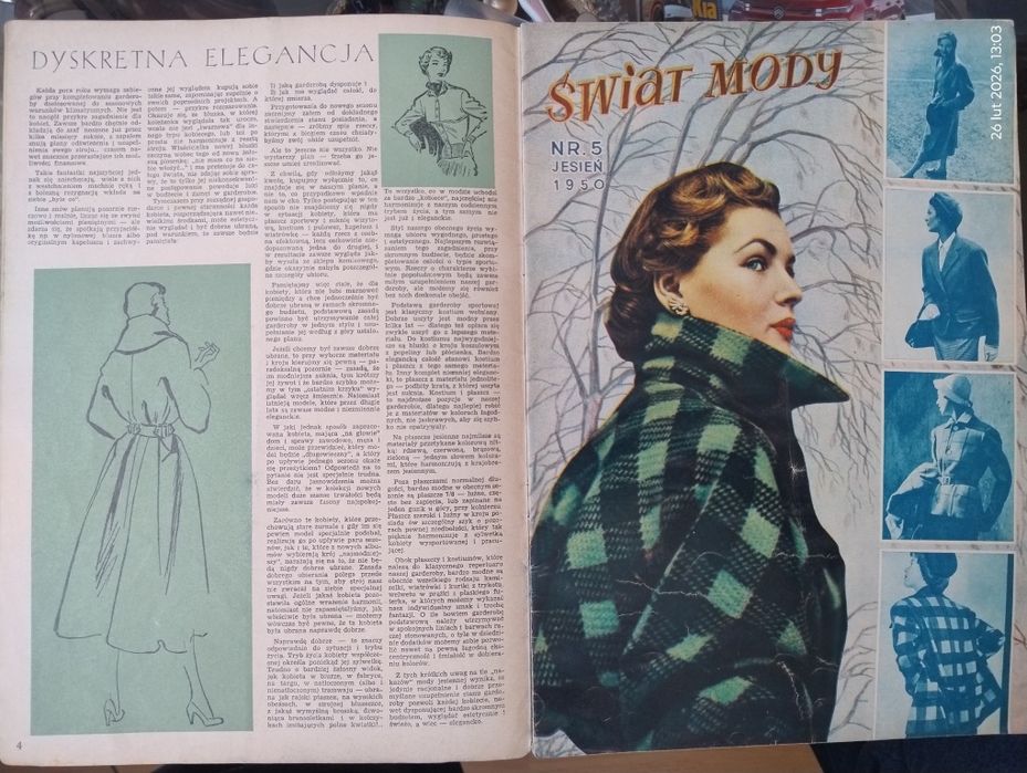 Świat Mody jesień 1950, nr.5