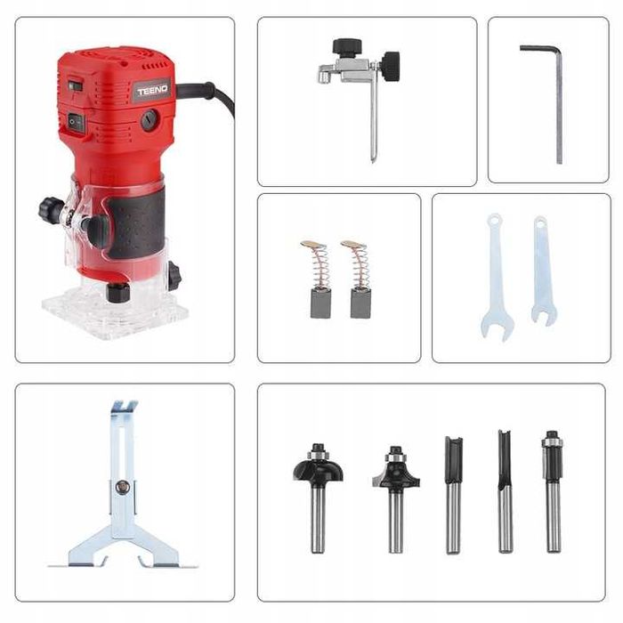 Teeno frezarka górnowrzecionowa do drewna + frezy