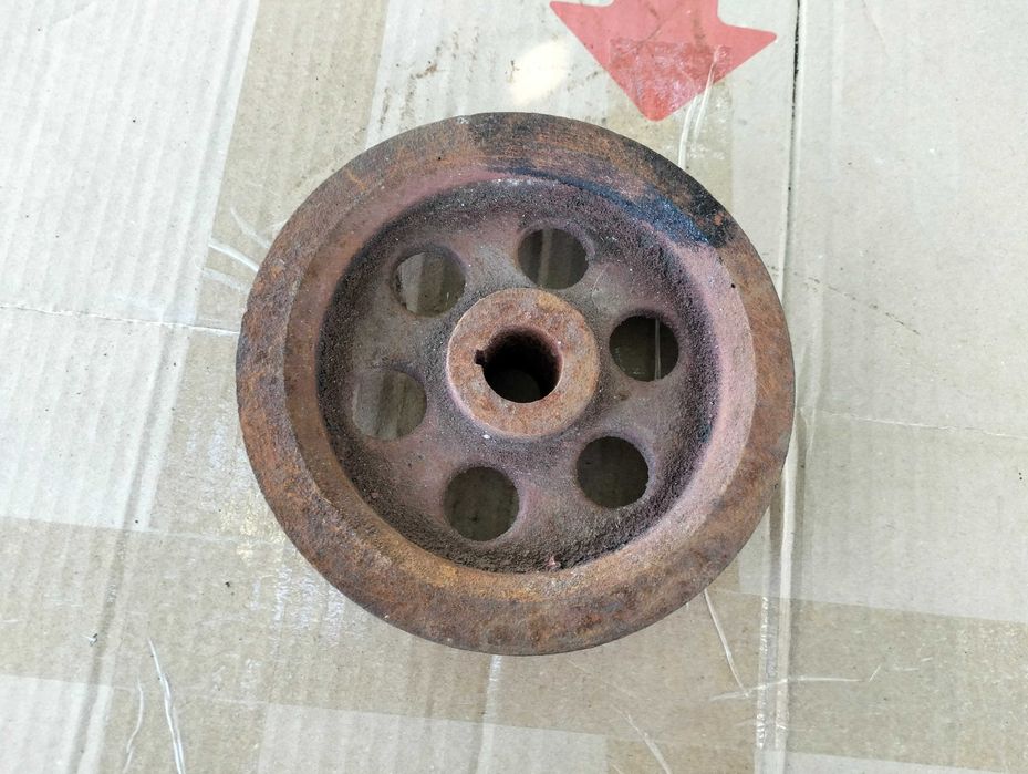 Шкив компрессора холодильника 2 ручья профиль А 16,5 см Хорошее сост