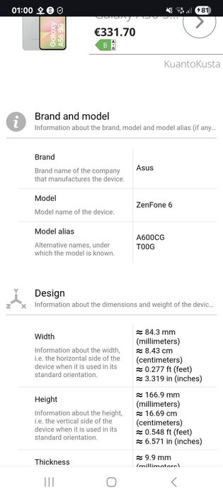 Smartphone Asus Zenfone 6