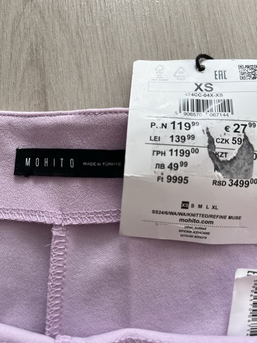 Spodnie szerokie Mohito XS nowe z metką