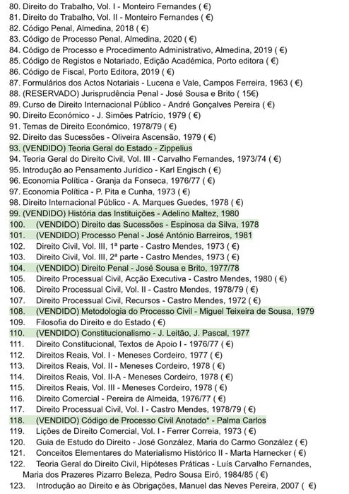 Livros Direito Variados