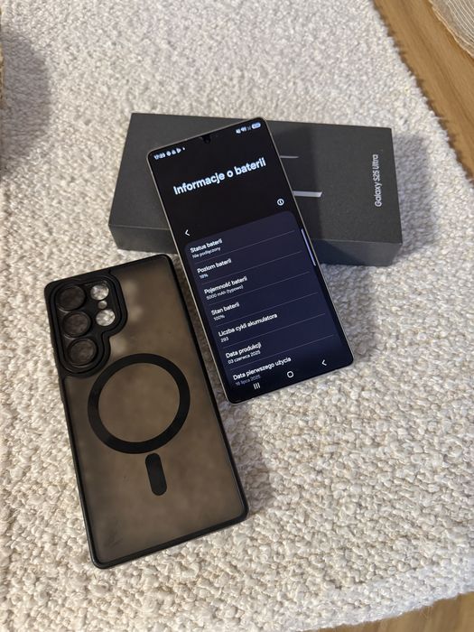Samsung S25 Ultra 100% stan baterii (FV 23%)