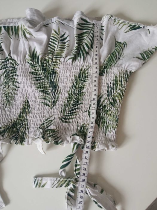 H&M lekka bluzka z baskinką bluzeczka r S