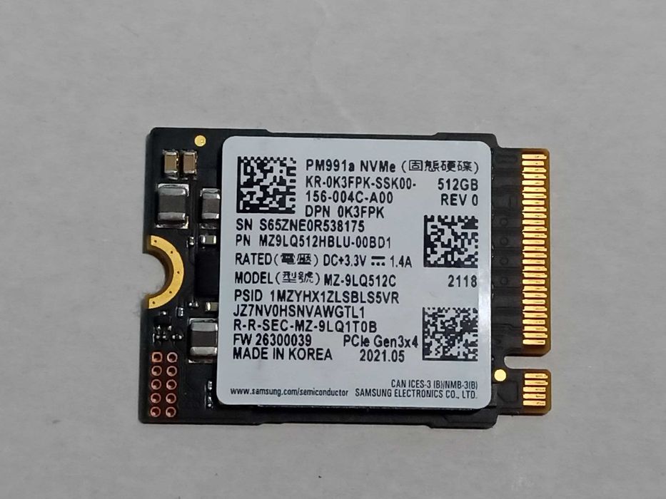 【週末限定値下げ】PM991 SSD512GB NVMe PCIe 3.0 x4 samsung pm991 - купить комплектующие для ПК - Цена на OLX.ua