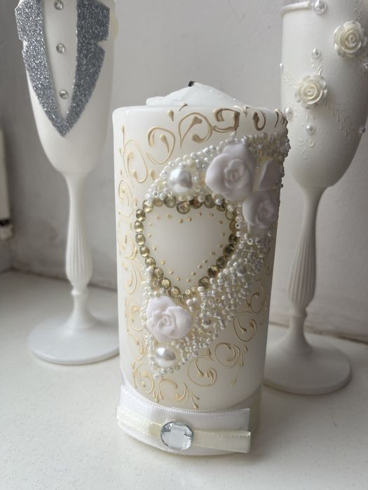 Весільна свічка Ручна робота