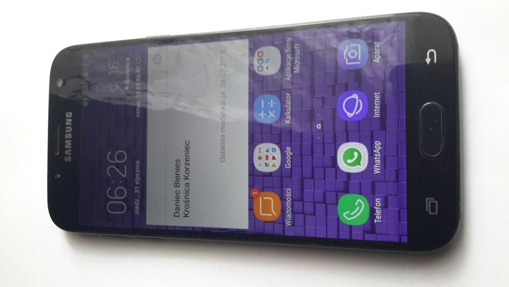 ORGINALNY Samsung j5 2017 Czarny