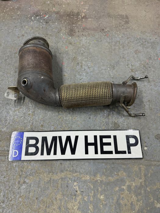 Катализатор БМВ 2 Ф44 М235 B48 306л.с. Глушитель Глушник BMW F44 M235