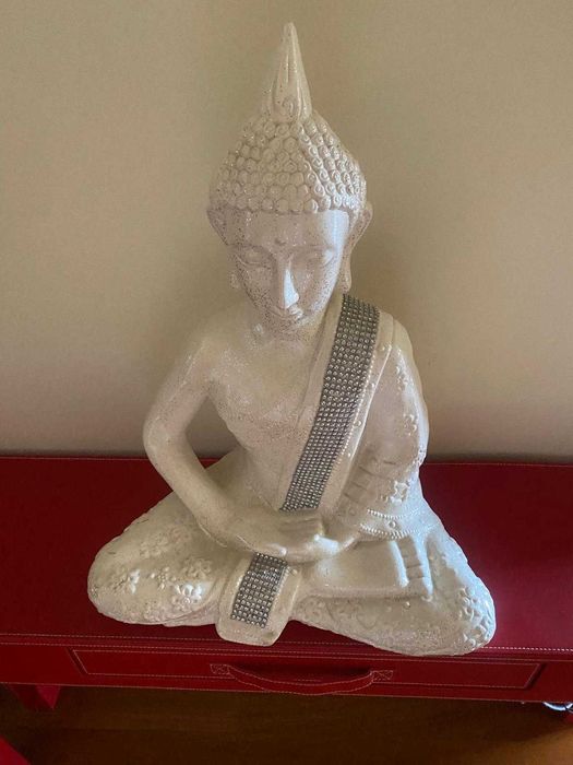 Buda branco 50cm