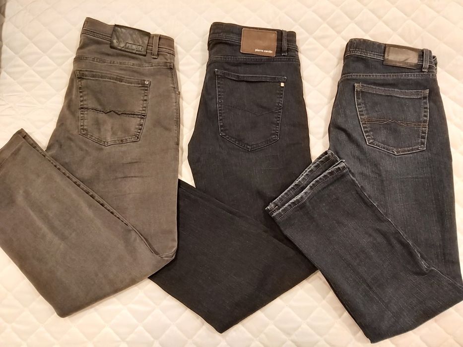 3 pary spodni jeans Pierre Cardin i  Pioneer