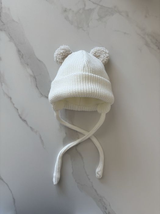 Зимова шапка на новонародженого 38р.