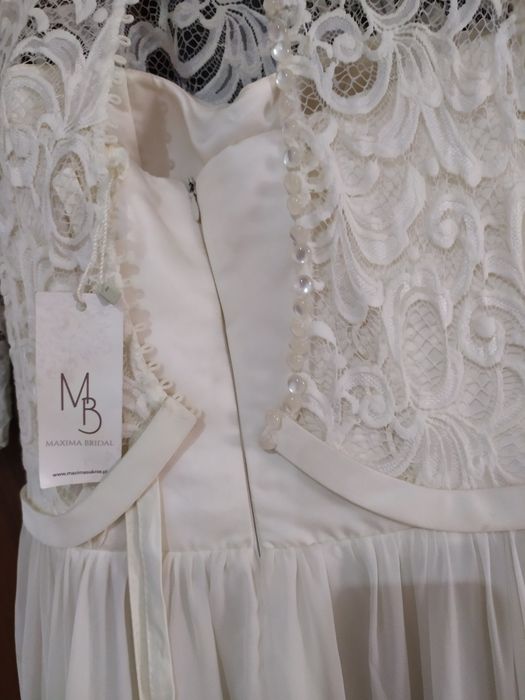Suknia ślubna MAXIMA BRIDAL, Veronika, muślinowa