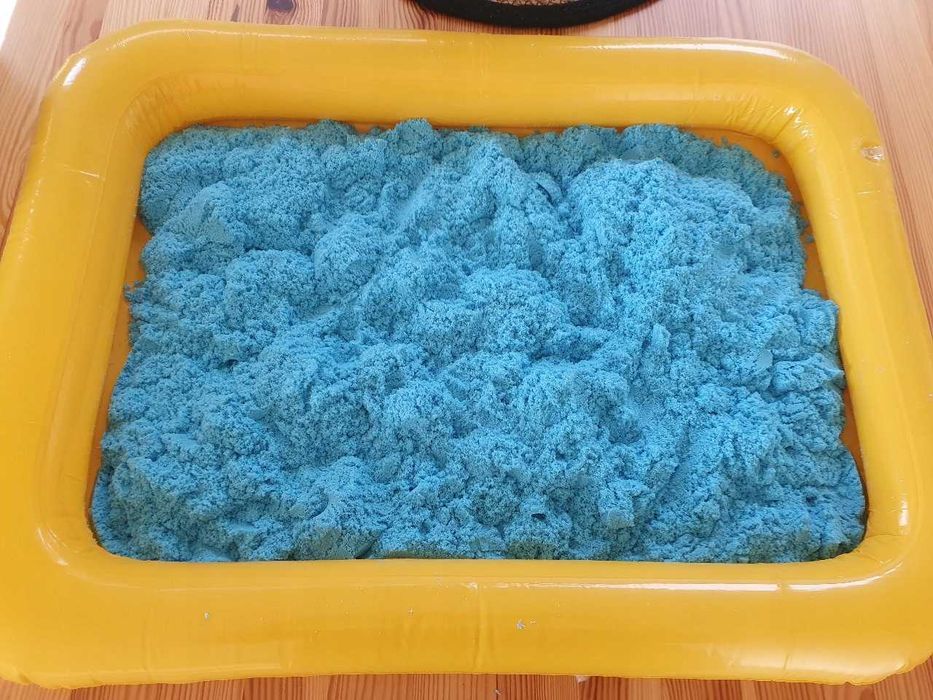 Piasek Kinetyczny 3KG Piaskownica Basen Foremki Zestaw XXL