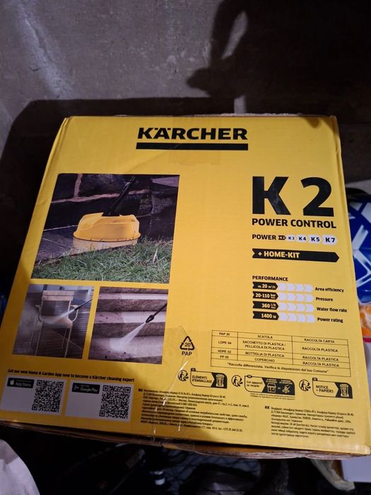 Myjka ciśnieniowa Karcher K2 Power Control.Nowy w oryginalnym opakowan