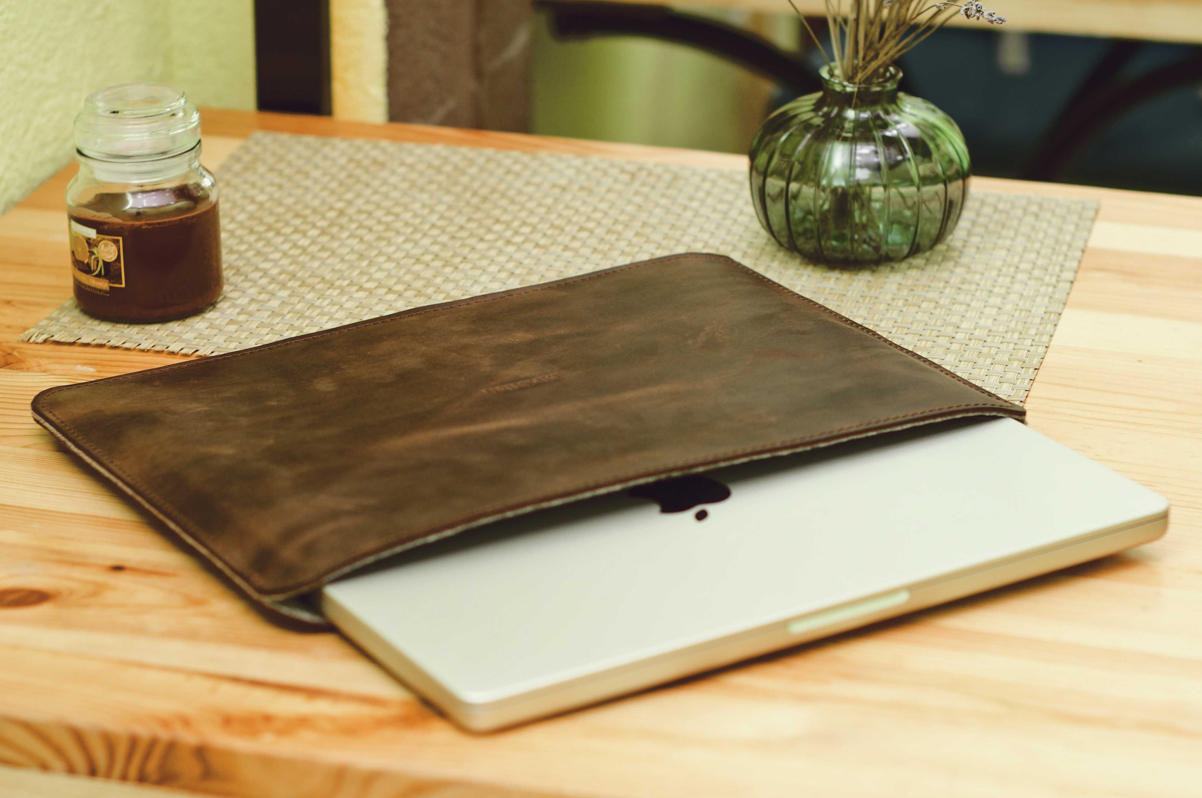 Кожаный чехол макбук macbook, інші моделі 13 14 15 16 - шкіряний чохол ...