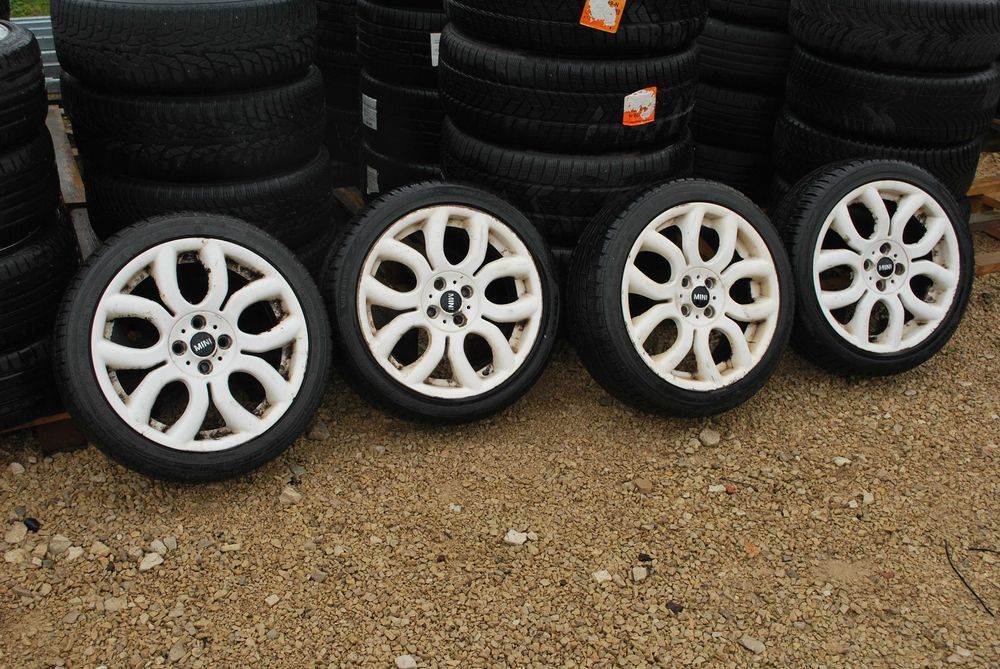 Koła 205 45 R17 4x100 Alufelgi OEM + opony zima MINI 7J ET48 56.1