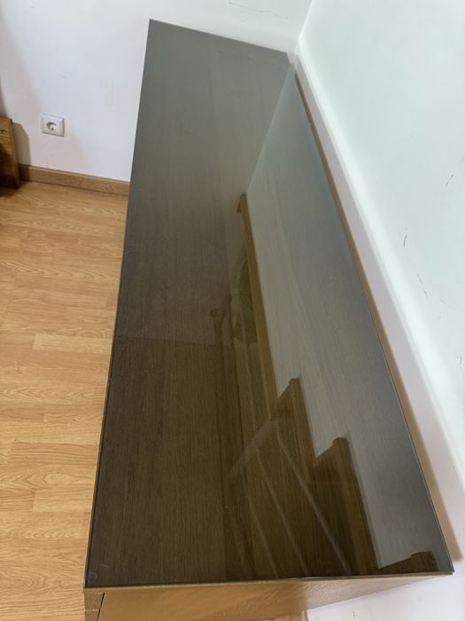 Comoda Malm ikea + tampo de vidro