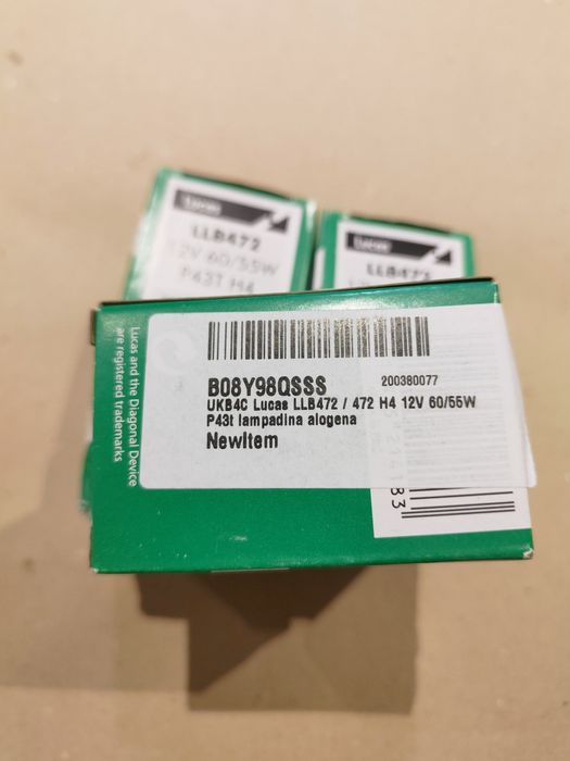 Żarówki samochodowe H4 Lucas LLB472