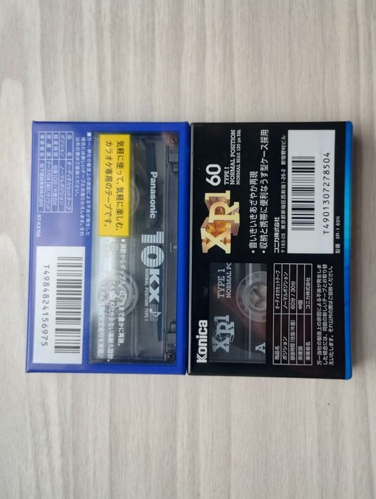 Аудіокасети Panasonic Karaoke 10 та Konica XR1 60 (JDM), Нові / Запечатані