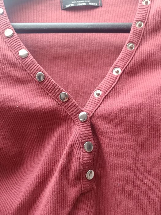 Top z długim rękawem, Bershka, XS