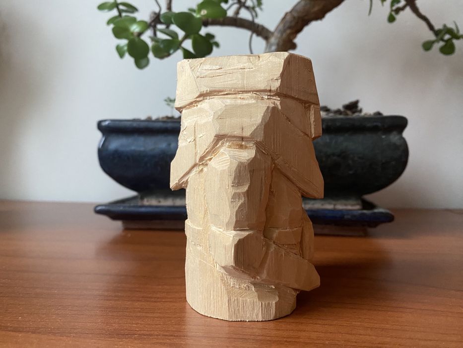 Figurka drewniana wiking