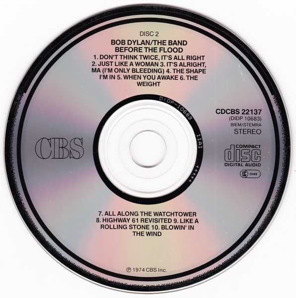 Bob Dylan / The Band – Before The Flood (Live 2CD)