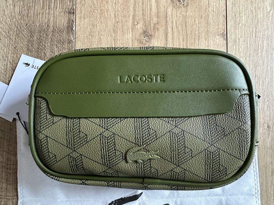 Torebka Lacoste oliwkowa