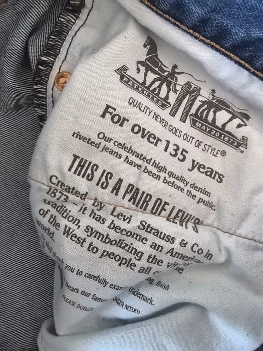 Dżinsy Męskie Levis Strauss & Co. model 751 rozmiar W36 L30
