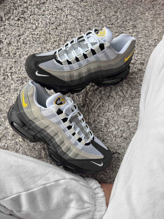 !SALE! Nike Air Max 95 OG Grey/White/Yellow 40 41 42 43 44 45 найк