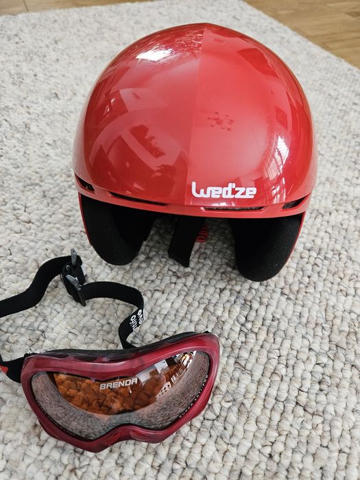 Kask narciarski i gogle dla dziecka