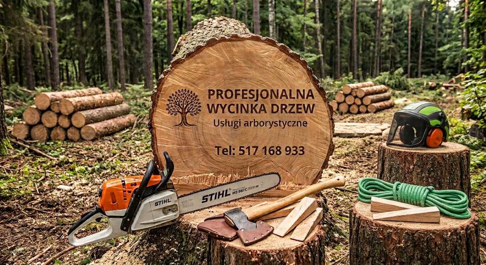 Precyzyjna wycinka i pielęgnacja drzew | Wycinka alpinistyczna | Dobroń i okolice