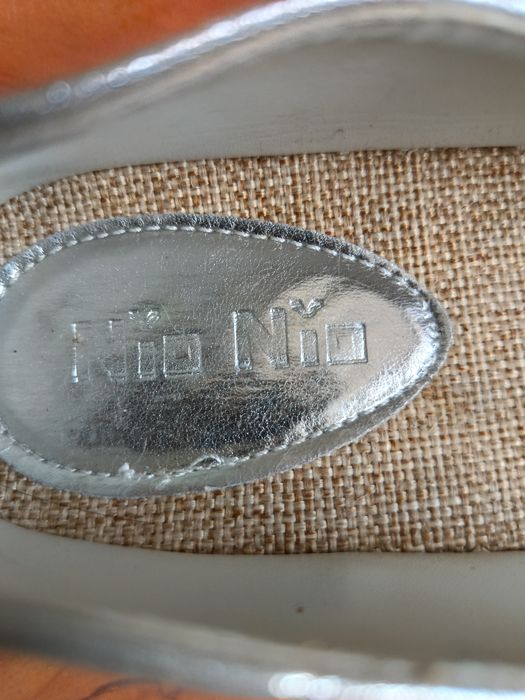 Buty Espadryle srebrne Nio Nio