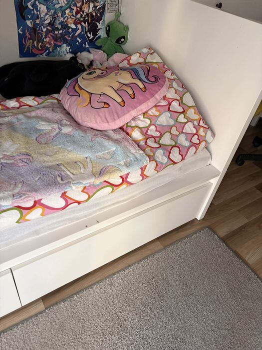 Ikea malm 90x200 biale