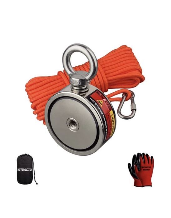 Iman Neodyum 320KG c/ Corda Pesca Magnética (NOVO)