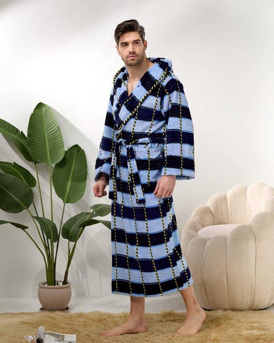 Халат махровый мужской тёплый