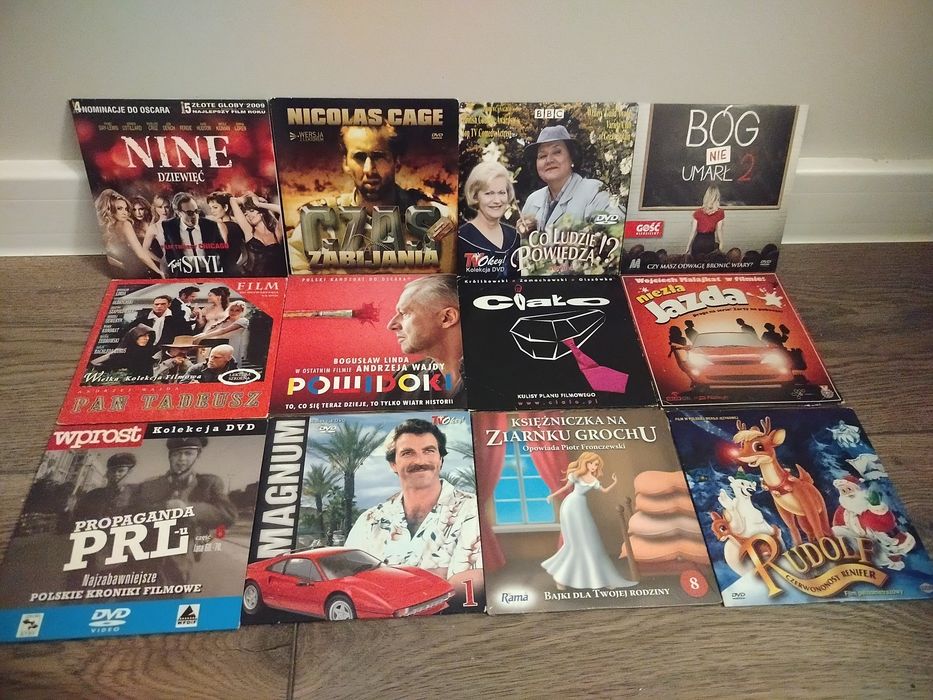 Płyty z filmami, bajkami, serialami