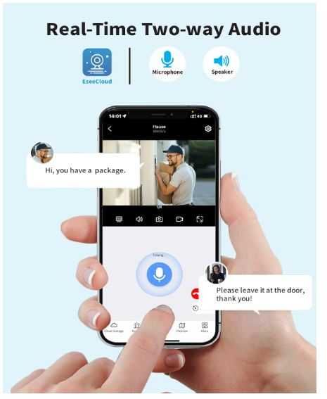 Zestaw 2 kamer do monitoringu 3MP dotykowy monitor z kartą 32GB Tonton