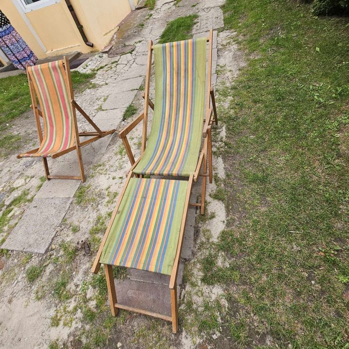 Sprzedam leżak drewnianei retro PRL