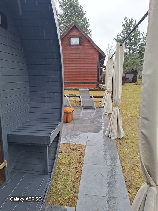 Noclegi agroturystyka domki z sauną i balia z jacuzzi