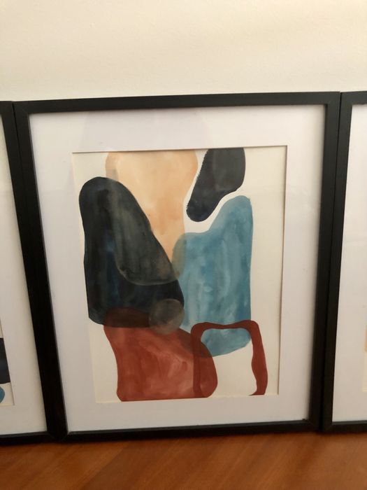 3 pinturas abstrata