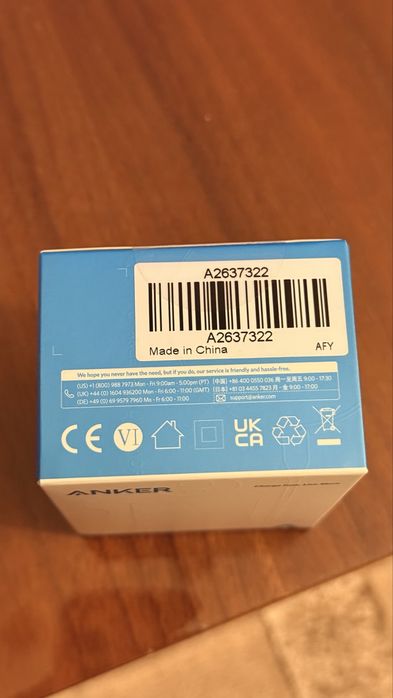 Mini Carregador Anker 511 Nano Pro 20w (Selado, Novo)