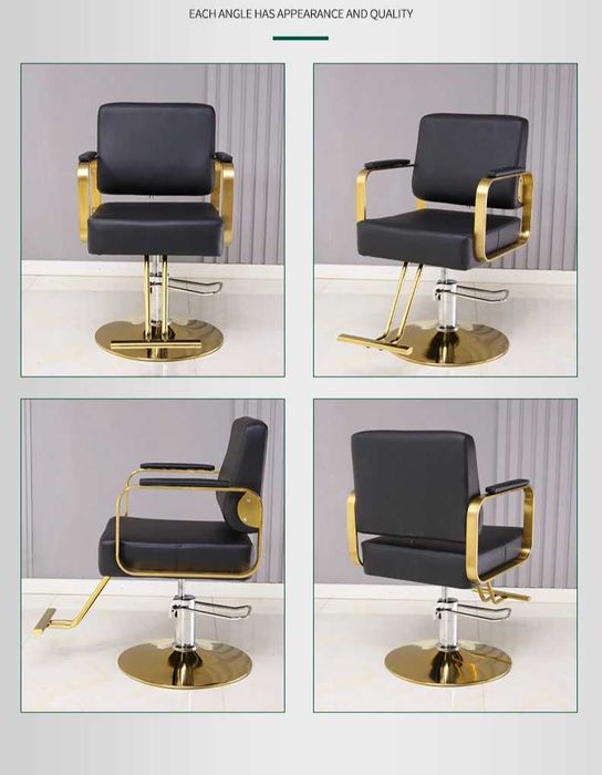 Cadeira Dourada Hidráulica